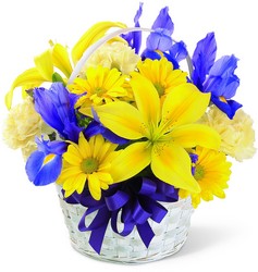 The FTD Spirit of Spring Basket from Victor Mathis Florist in Louisville, KY